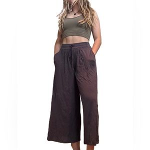 Heather Flow Wide Leg Yoga Pants - Small